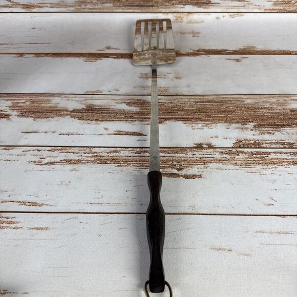 Cutco Slotted 1707 19.5" BBQ Turner Spatula Classic Brown Handle USA - Picture 1 of 7